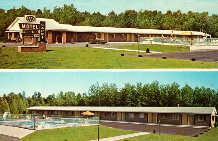 Capri Motel - Old Postcard Photo